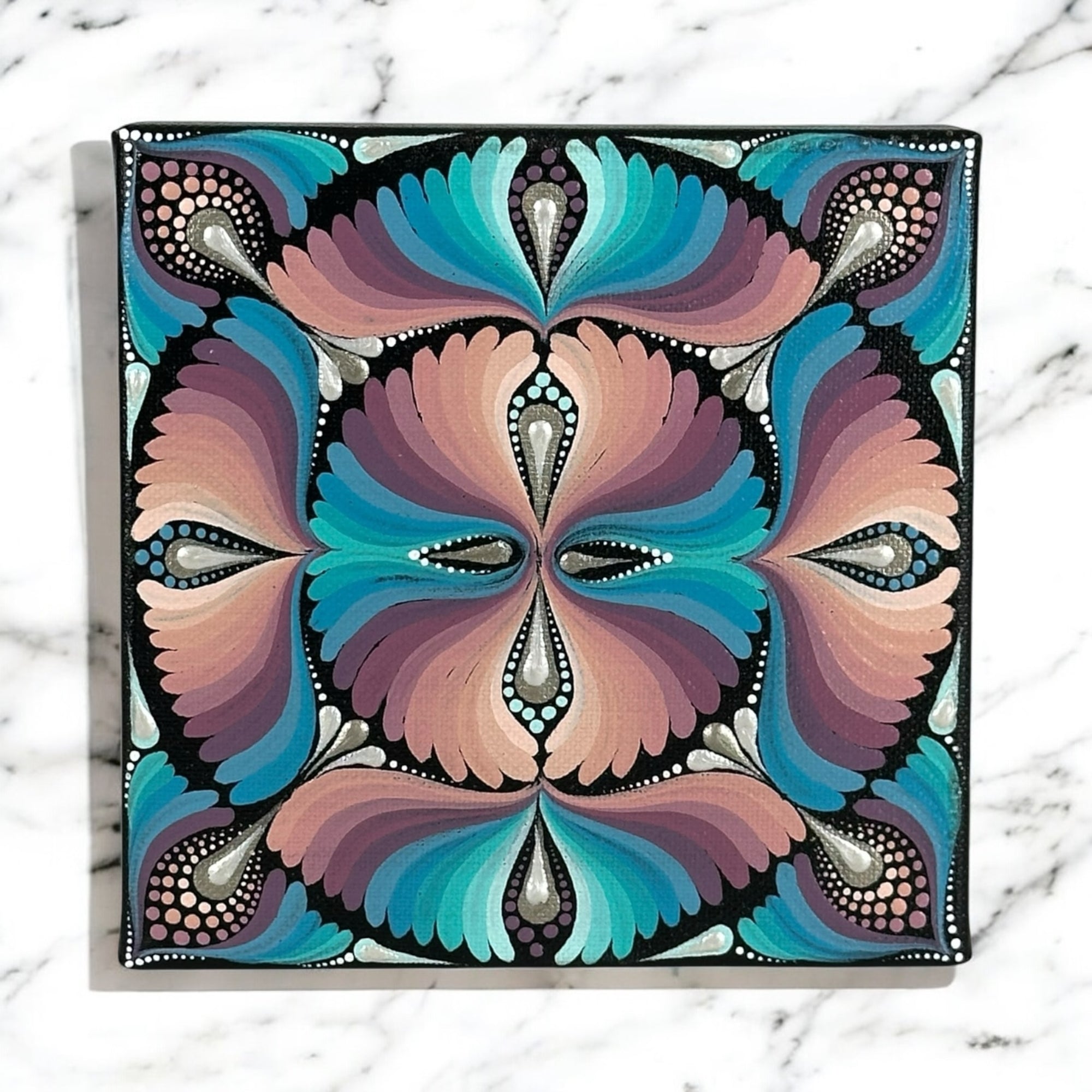6x6” Canvas - Mandala
