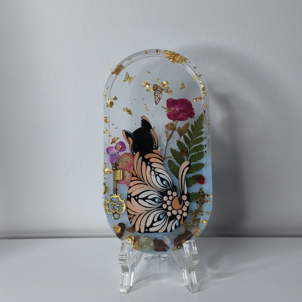 Secret Key Cat Home Decor Tray