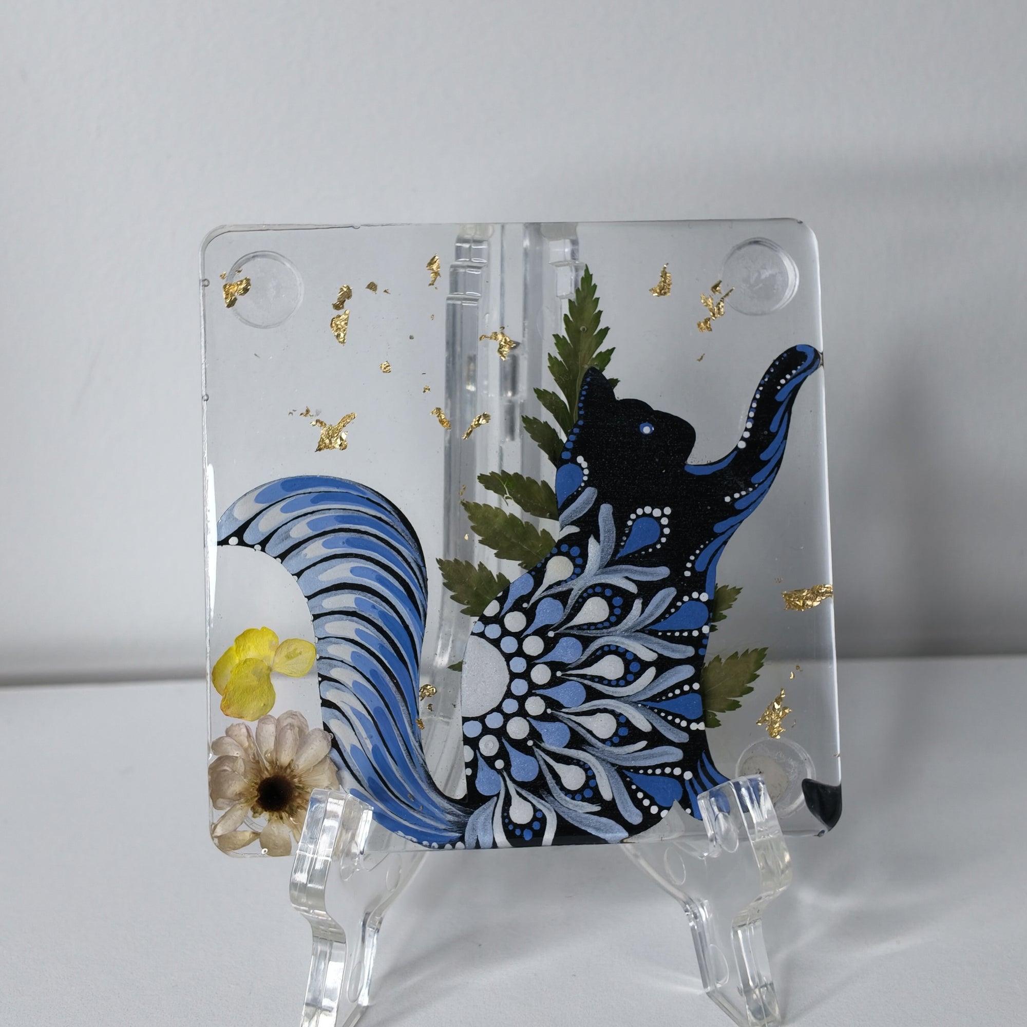 Moonlit Cat Coaster