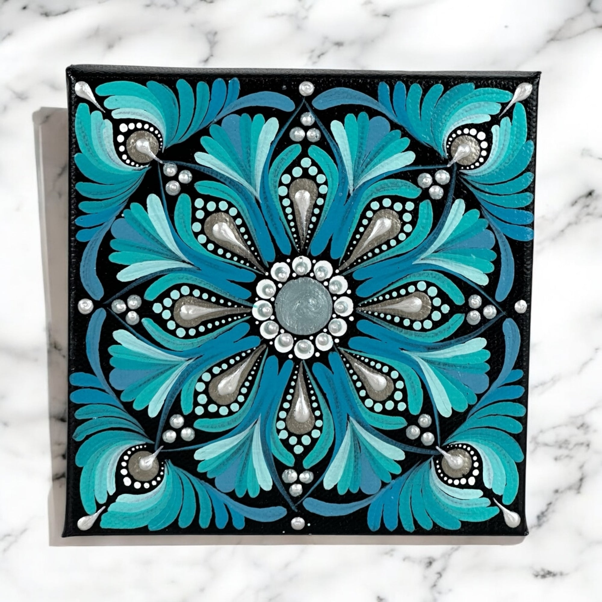 4x4” Canvas - Mandala
