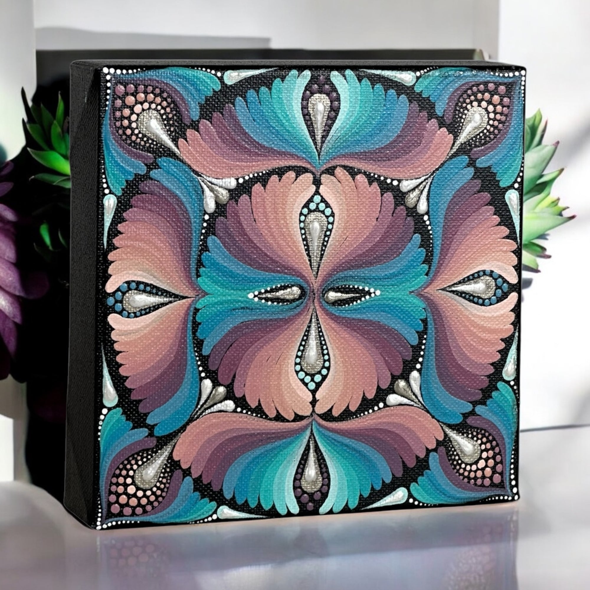 6x6” Canvas - Mandala