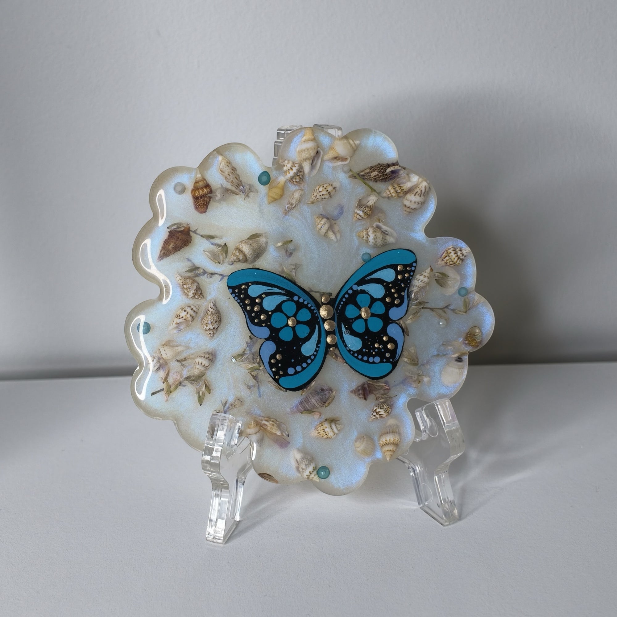 Pearl Tide Butterfly Coaster