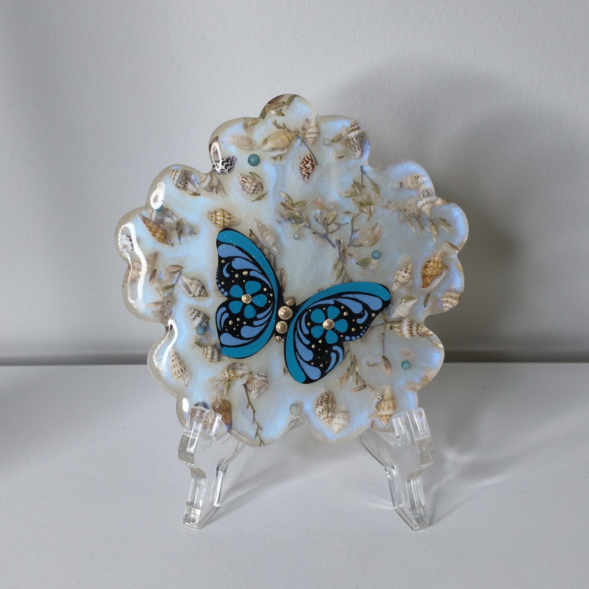 Ocean Wings Resin Coaster