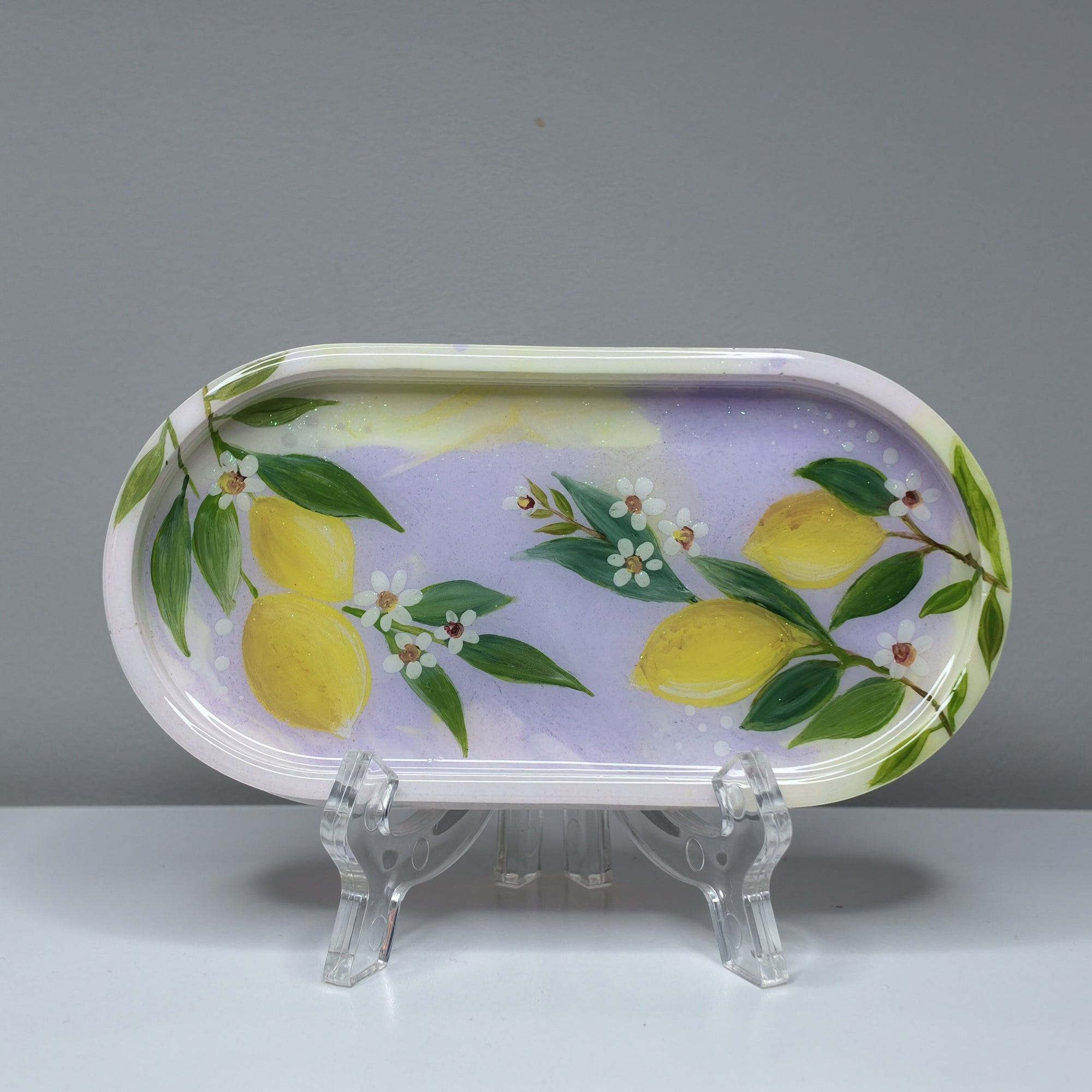 Lavender Lemon Blossom Tray