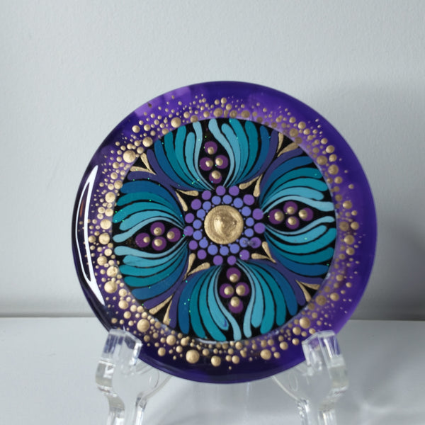 Midnight Orchid Coaster