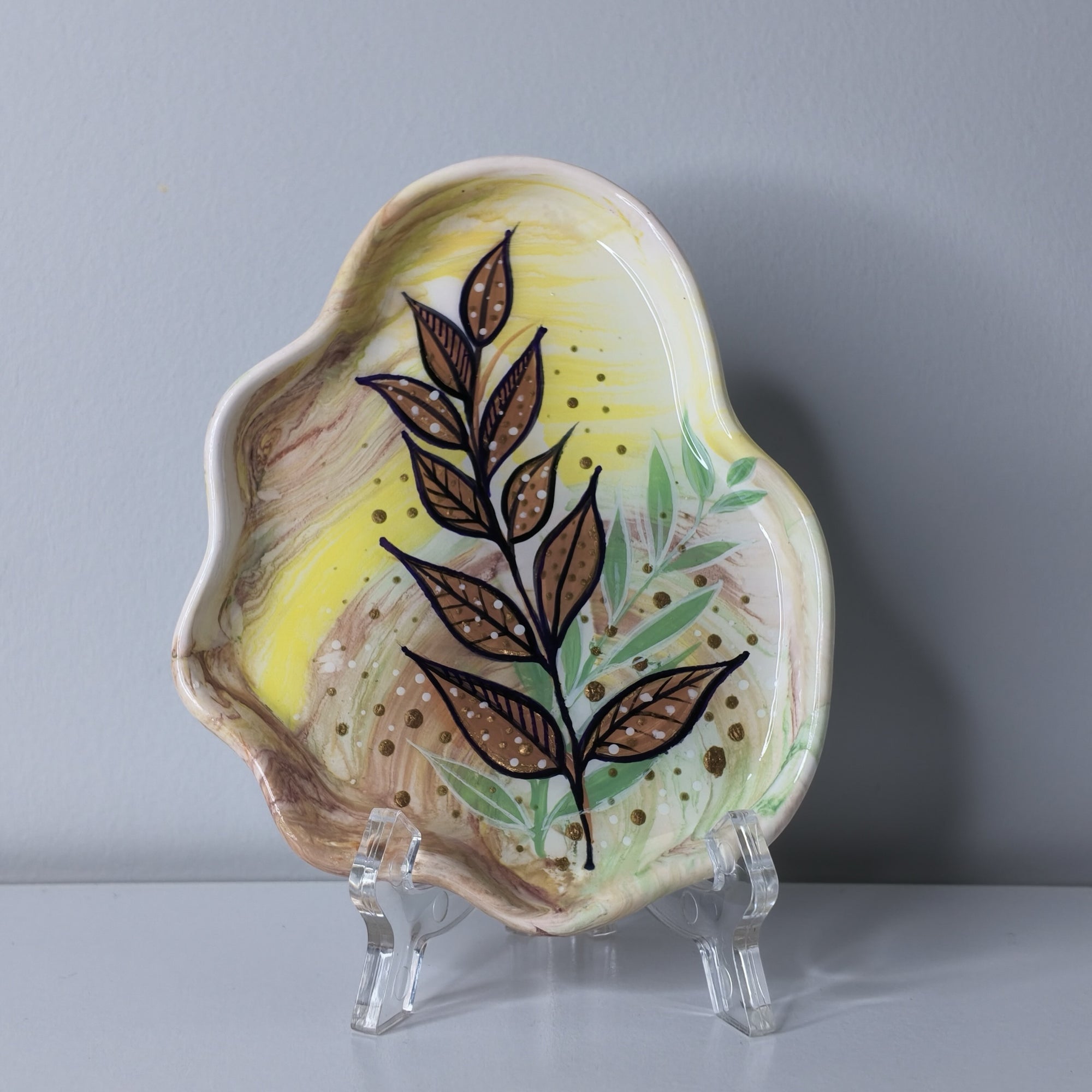 Botanical Eco Resin Trinket Tray