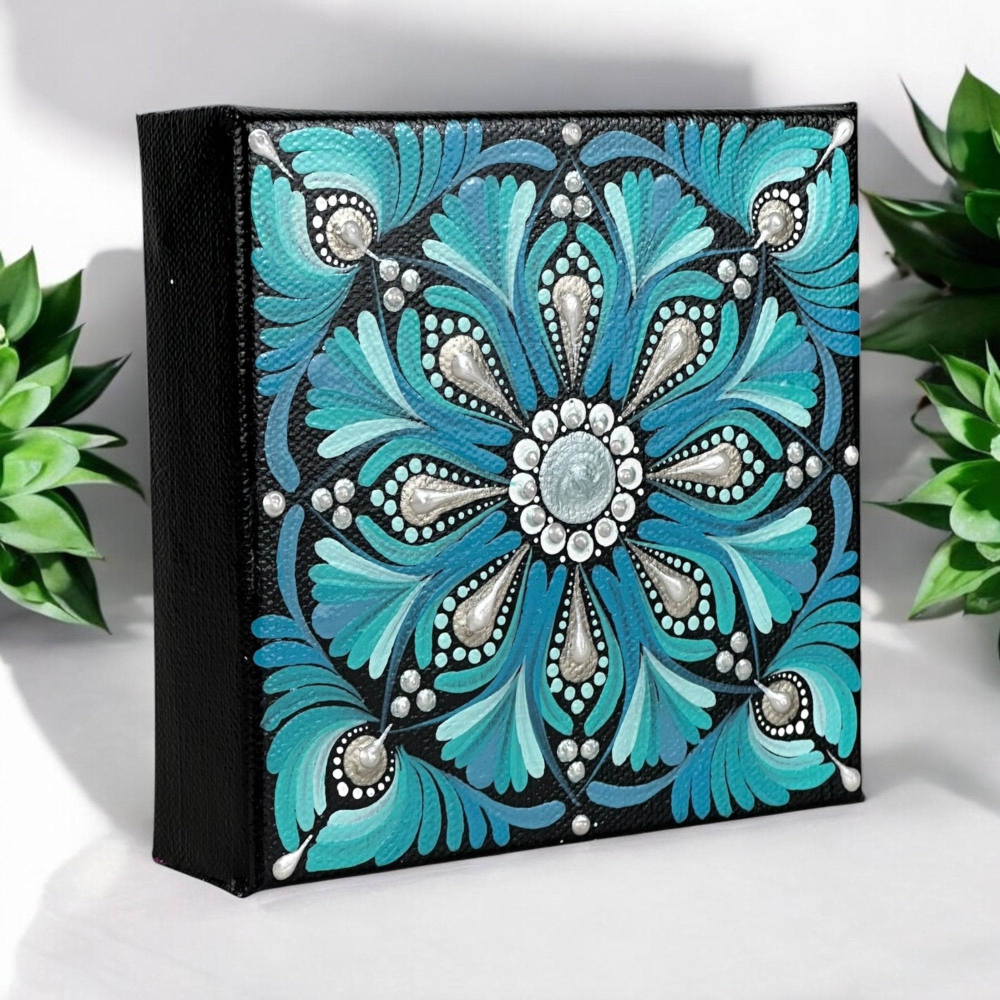 4x4” Canvas - Mandala