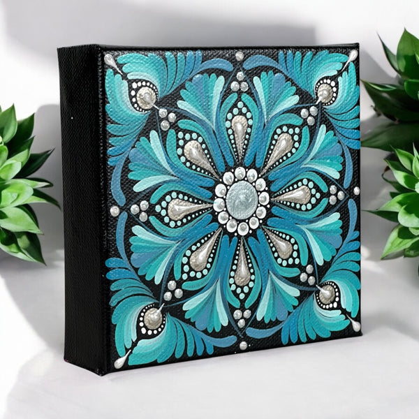 4x4” Canvas - Mandala
