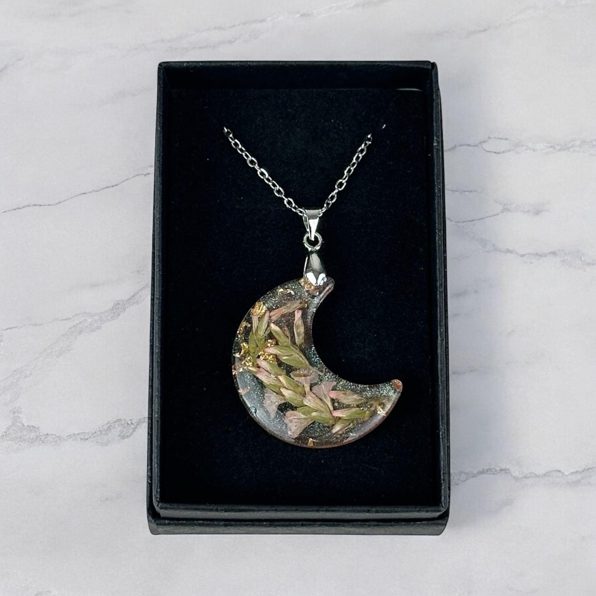 Necklace - Crescent Bloom