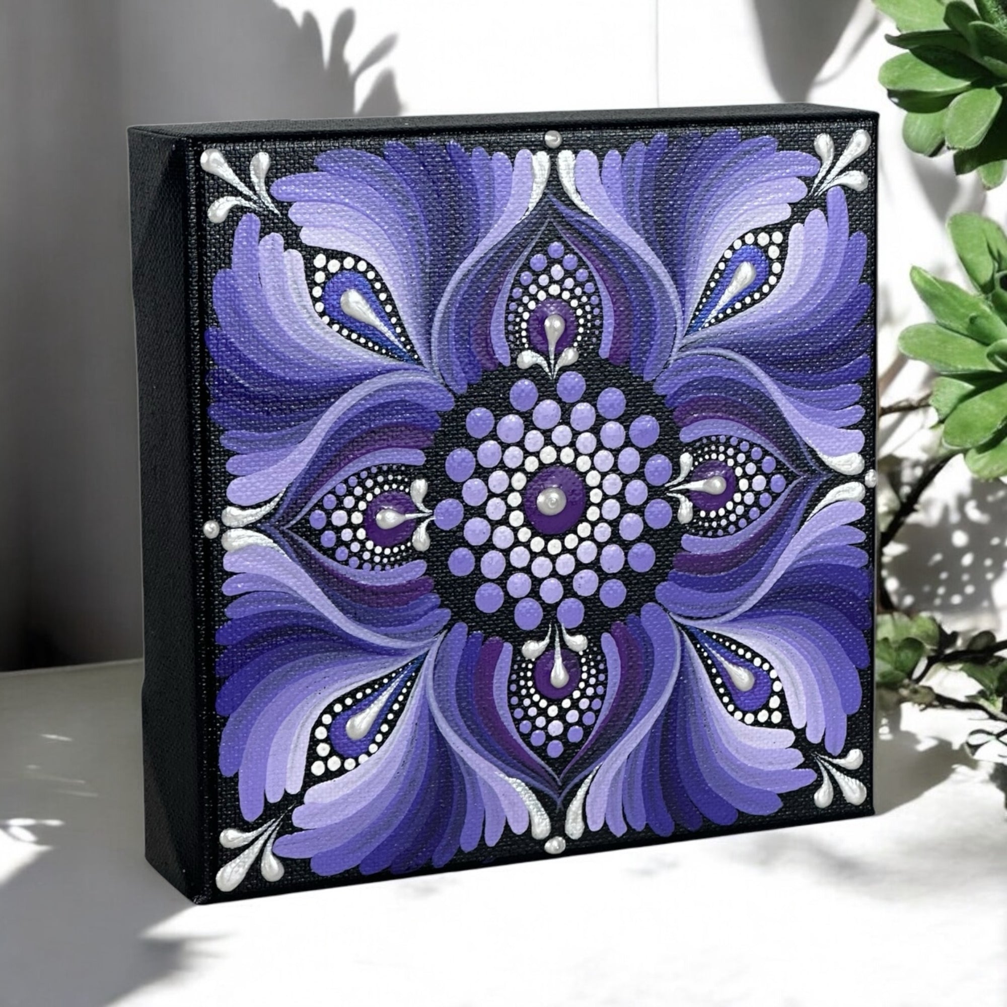 6x6” Canvas - Mandala