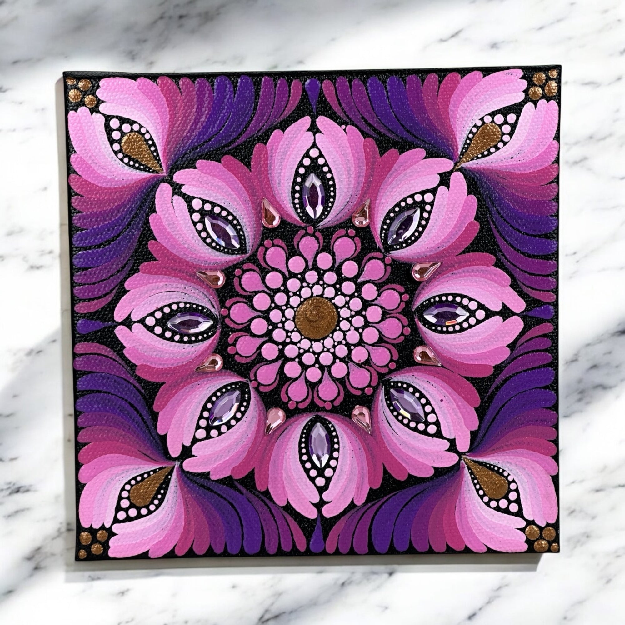 6x6” Canvas - Mandala