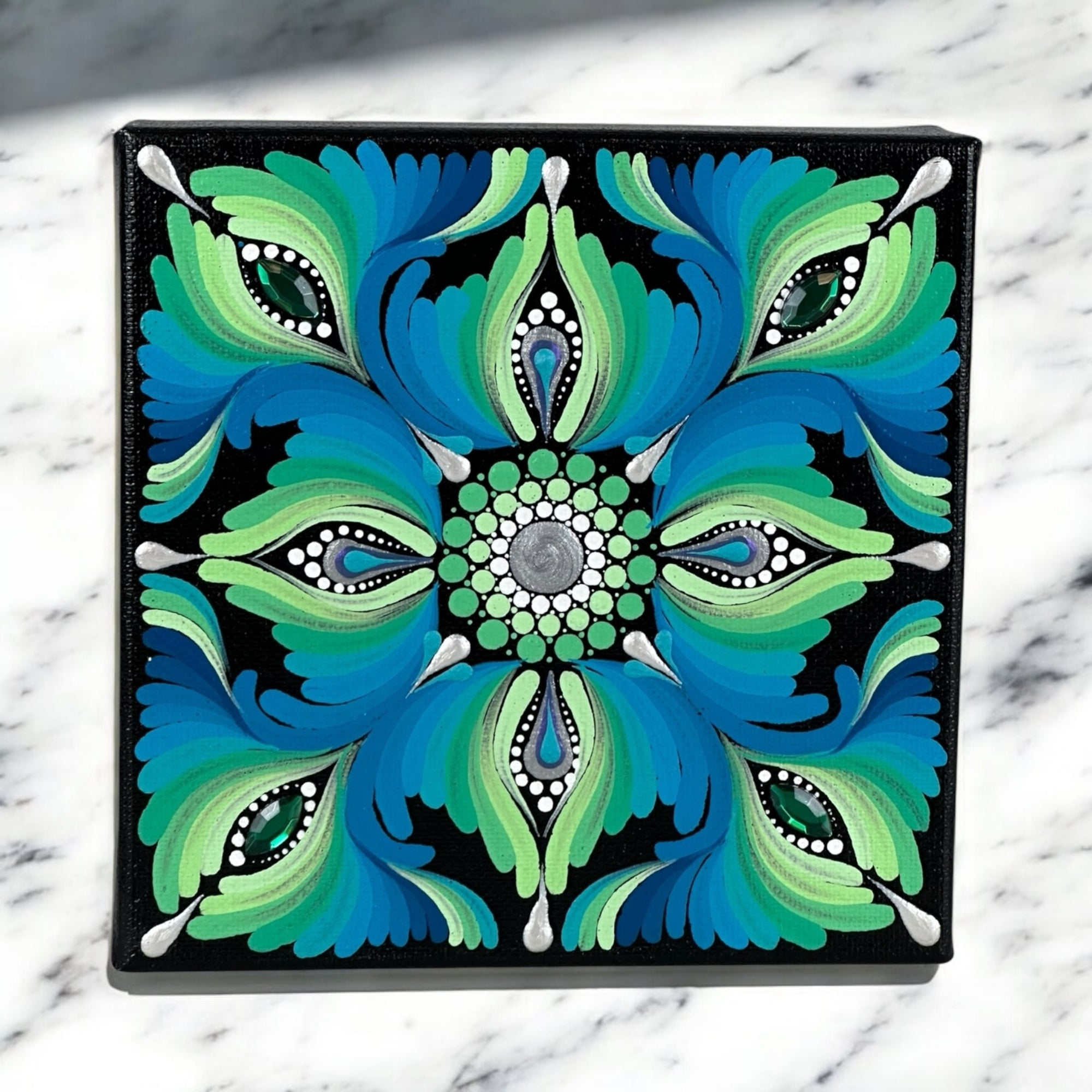 6x6” Canvas - Mandala