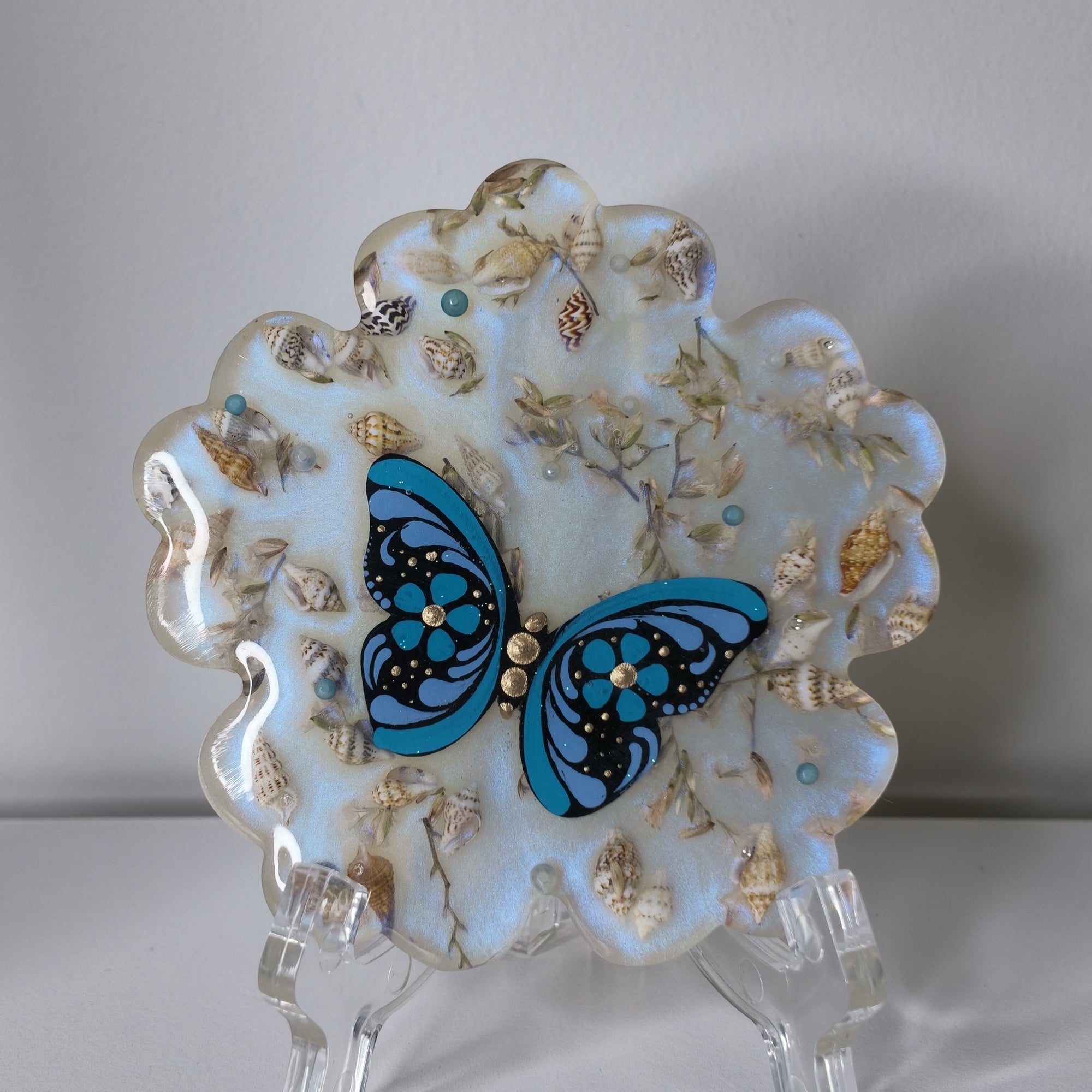 Ocean Wings Resin Coaster