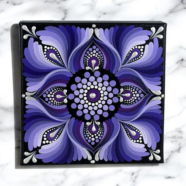 6x6” Canvas - Mandala