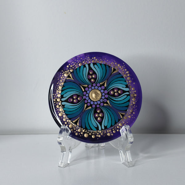 Midnight Orchid Coaster