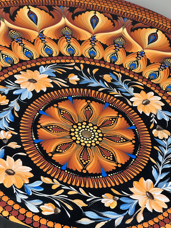16" Round Canvas Mandala