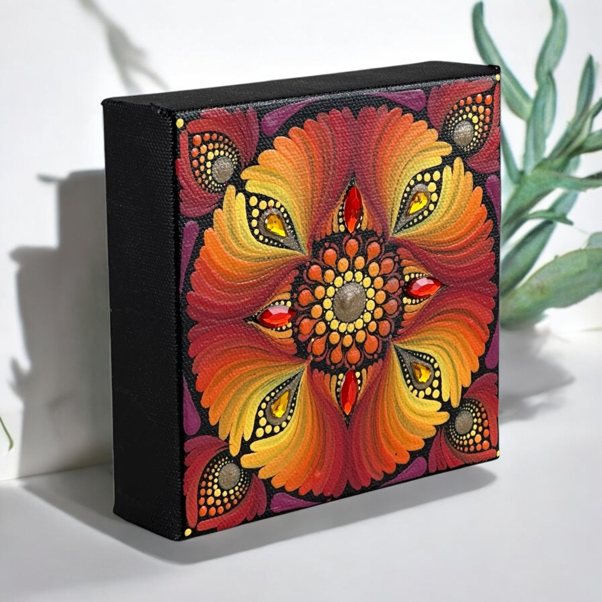 4x4” Canvas - Mandala