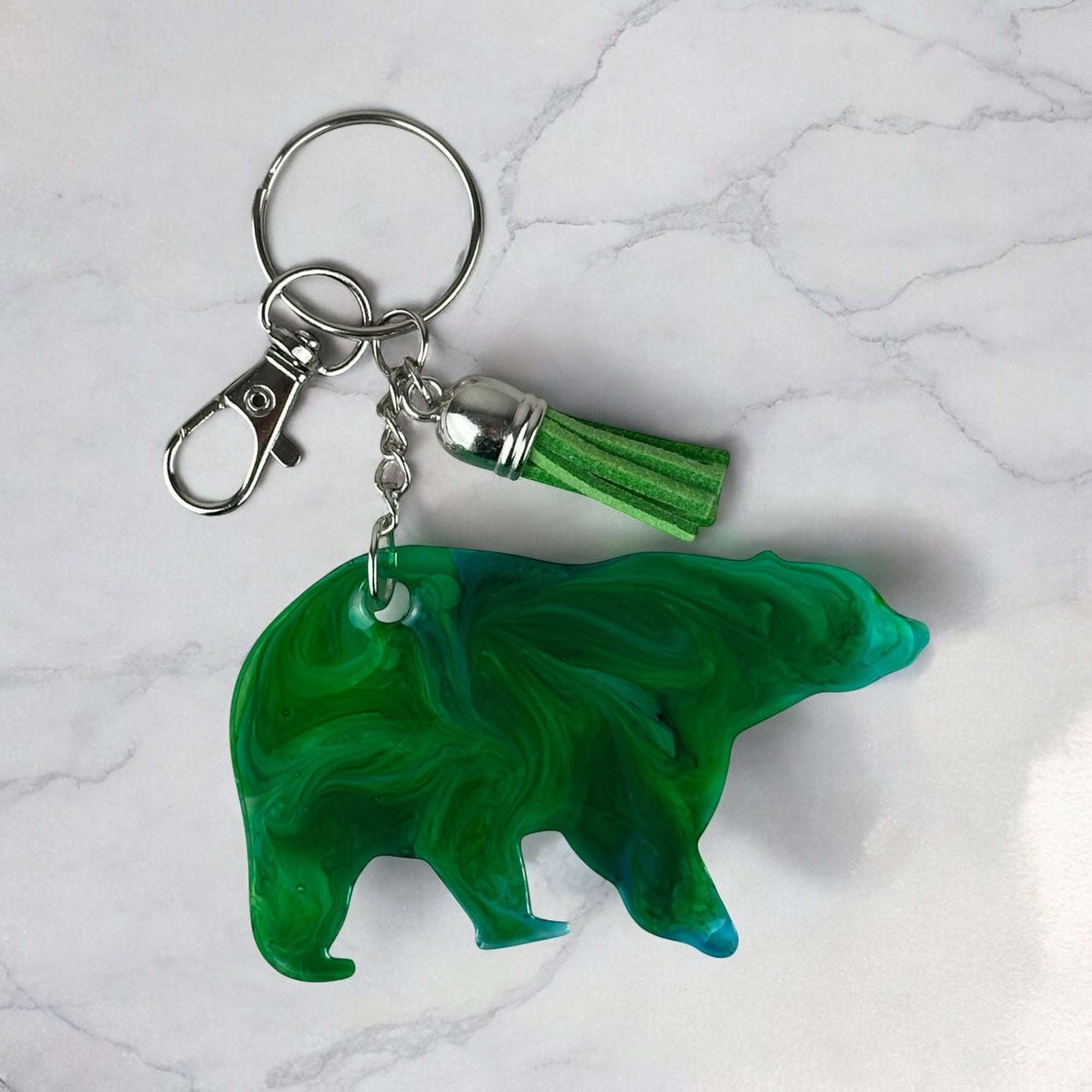 Keychain - Emerald Bear