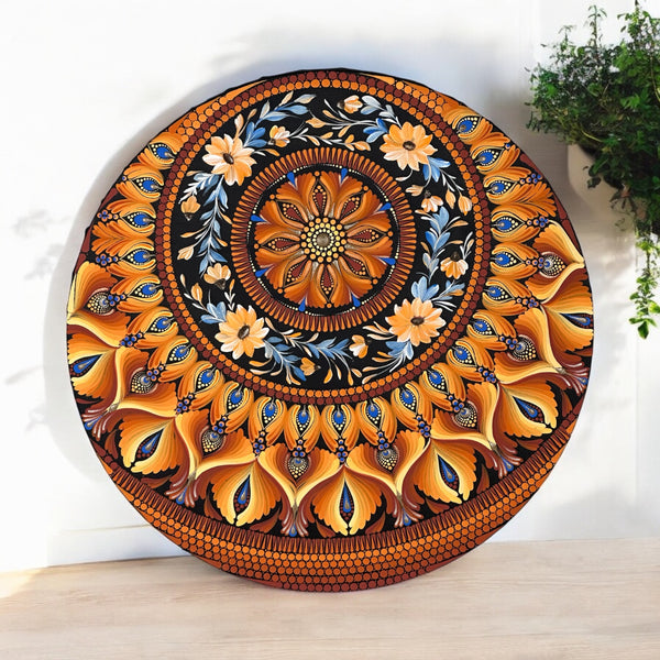 16" Round Canvas Mandala