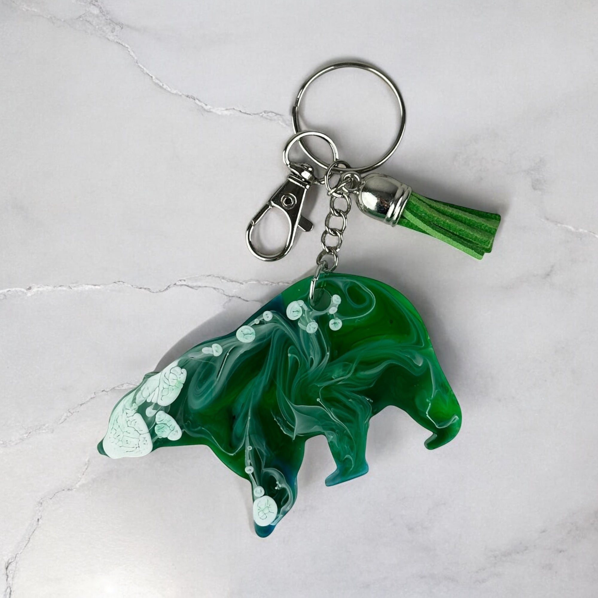 Keychain - Emerald Bear