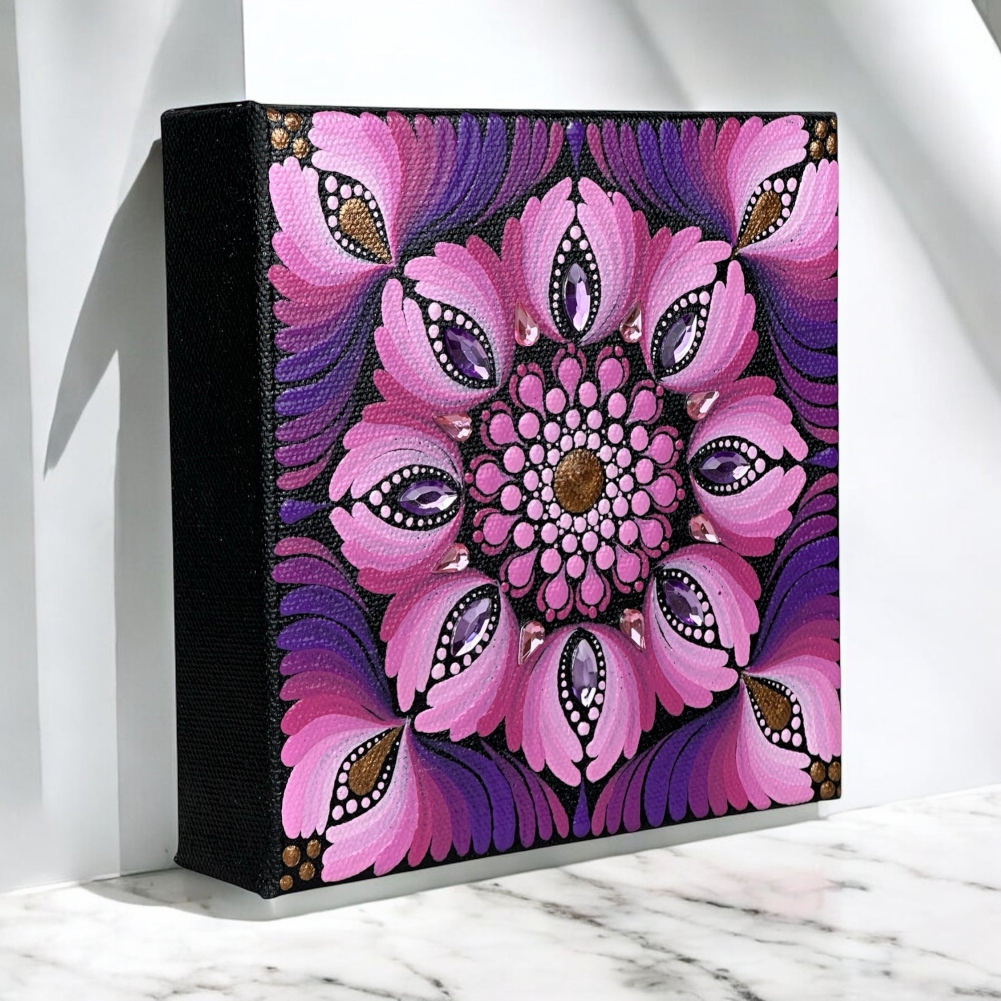 6x6” Canvas - Mandala