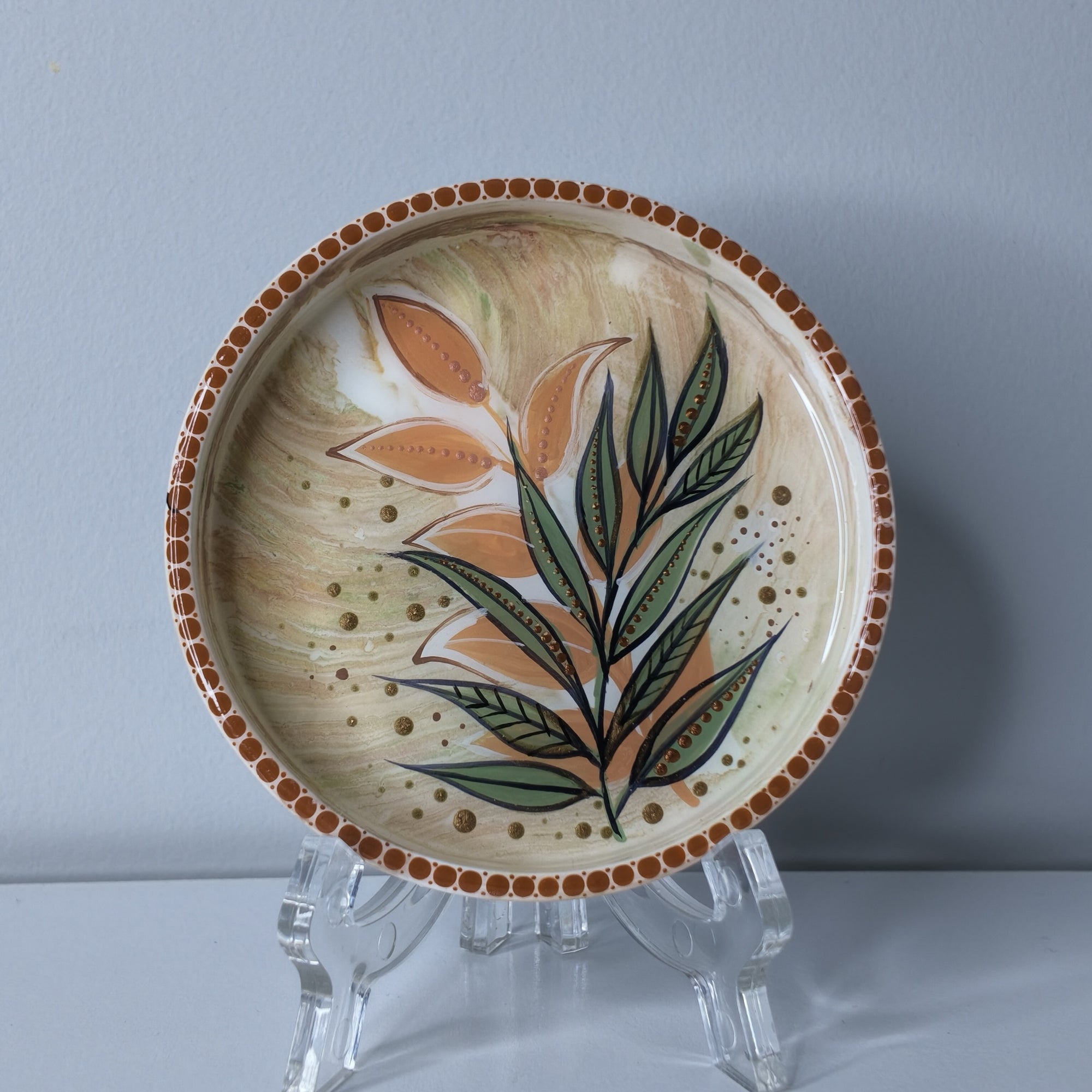 Leaf Design Eco Resin Tray