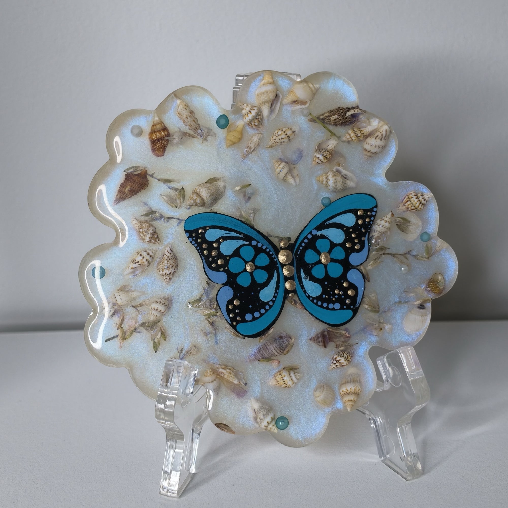 Pearl Tide Butterfly Coaster