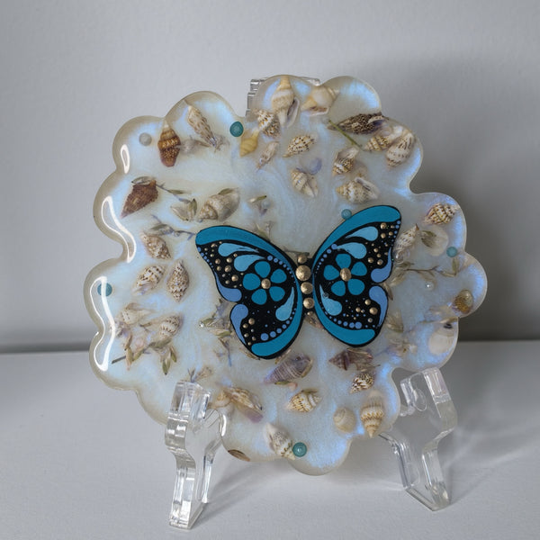 Pearl Tide Butterfly Coaster