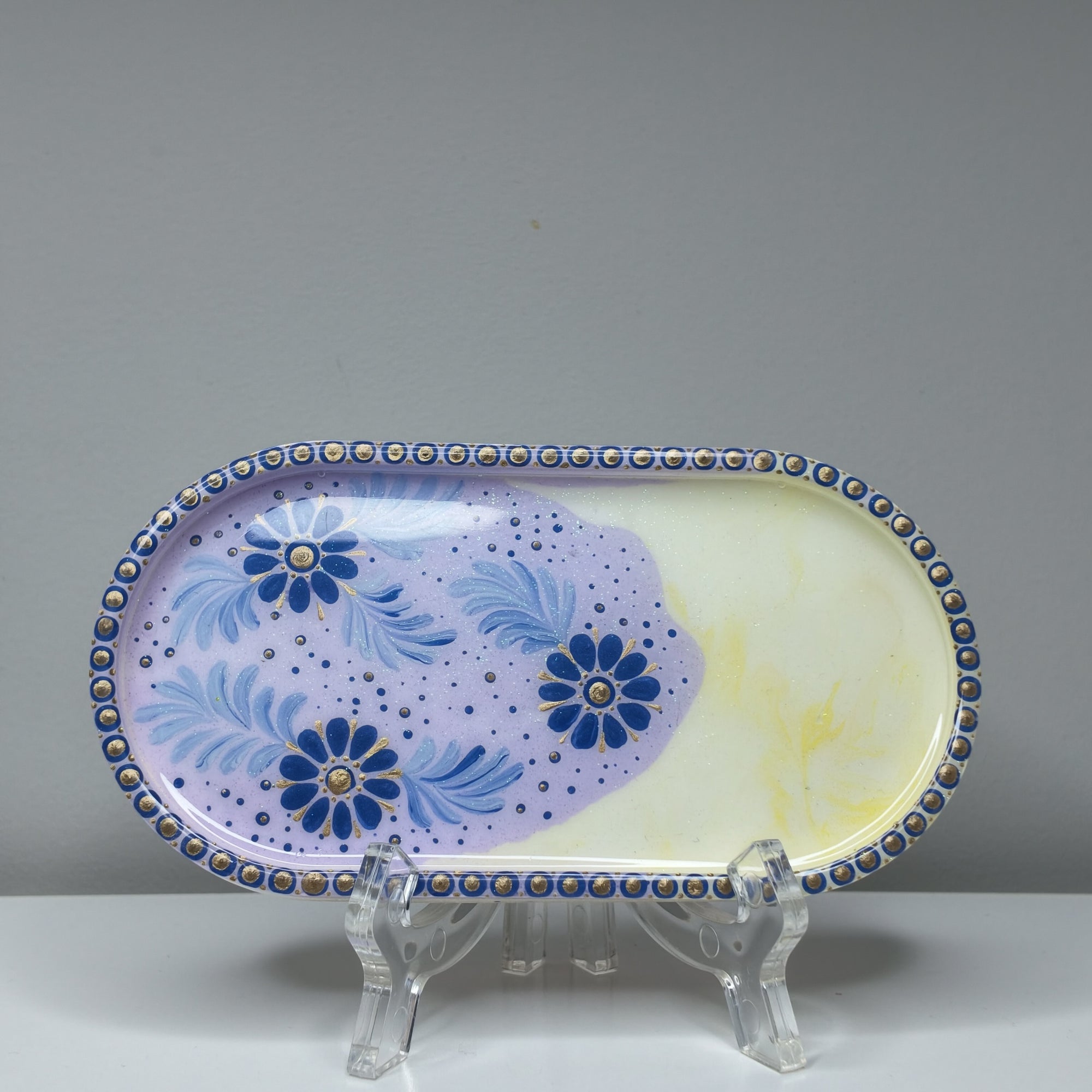 Lavender Bloom Decorative Tray