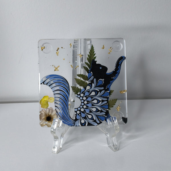 Moonlit Cat Coaster