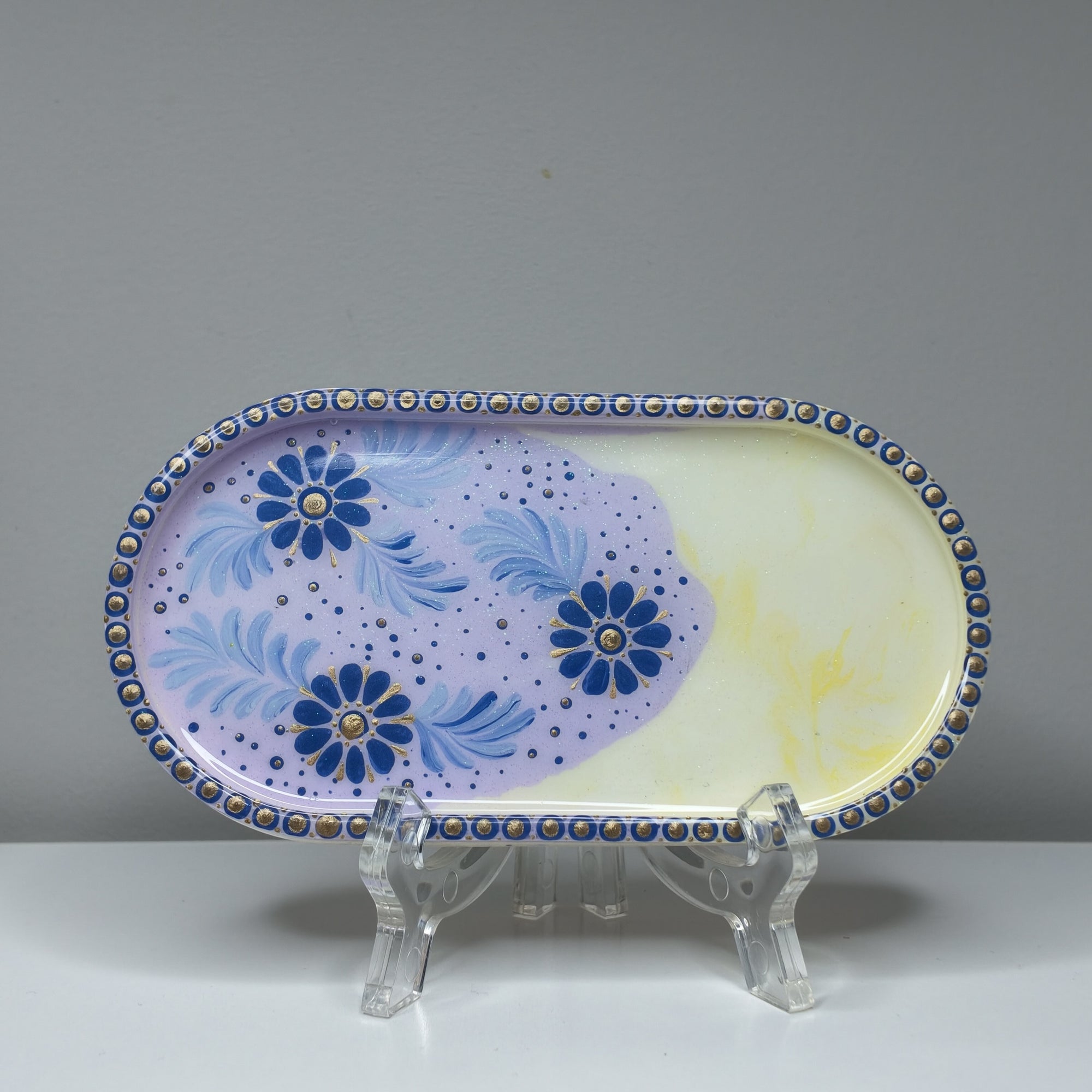 Lavender Bloom Decorative Tray