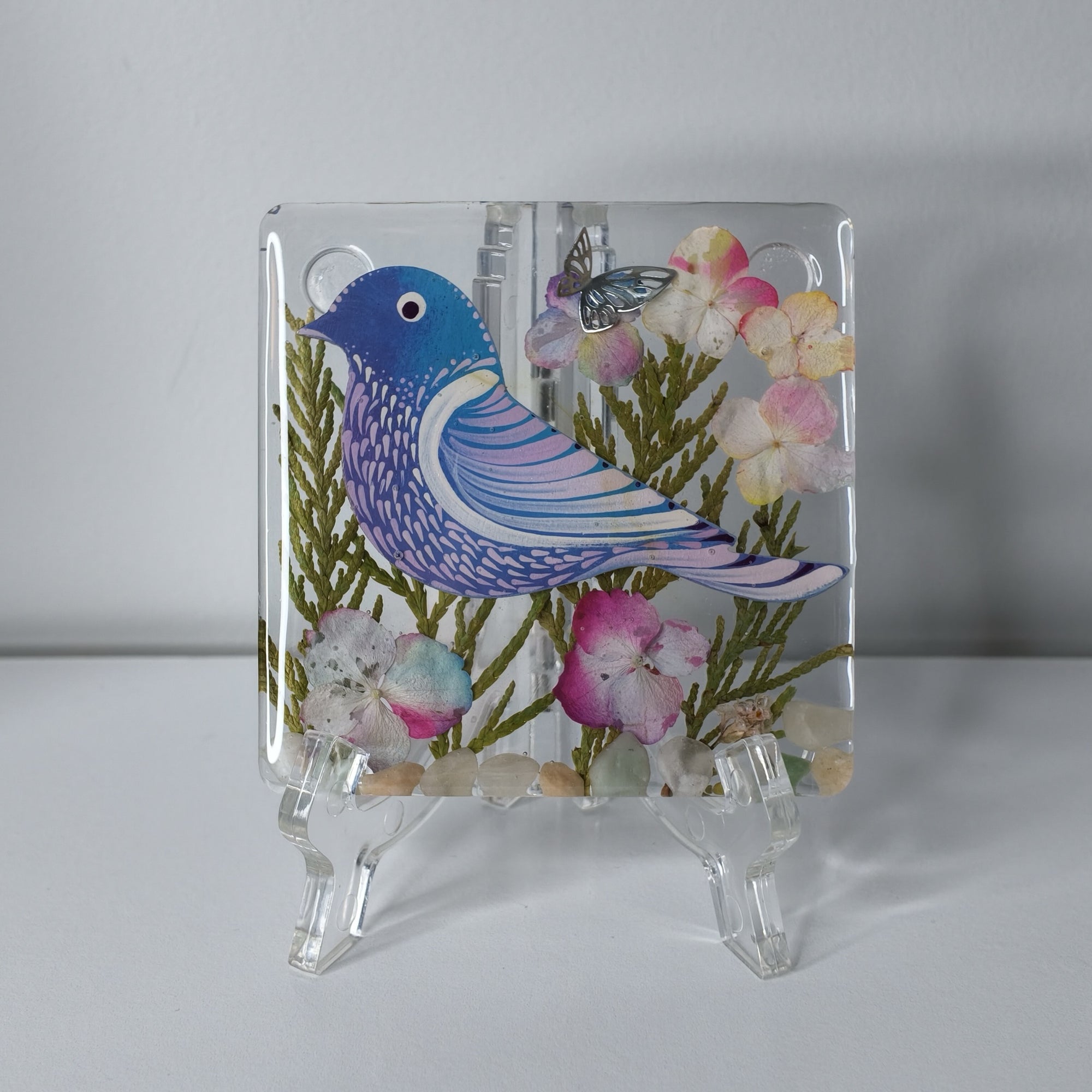 Songbird Garden Resin Coaster